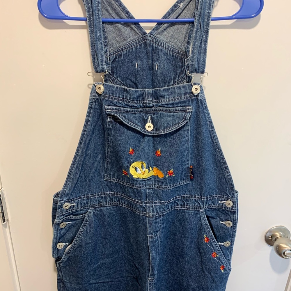 Vintage Looney Toons Tweety Overalls